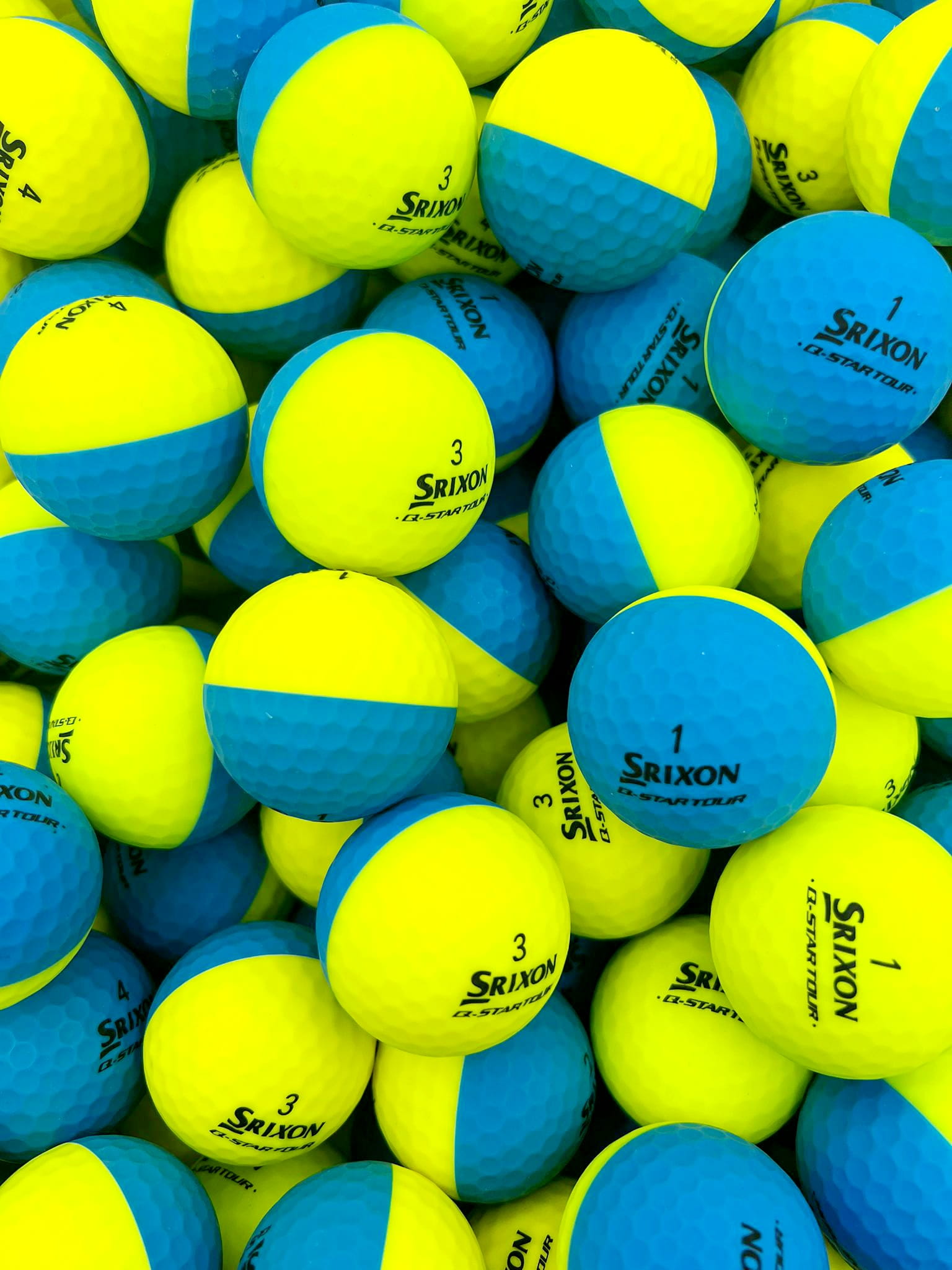 Srixon Q-Star Tour Divide blauw/geel
